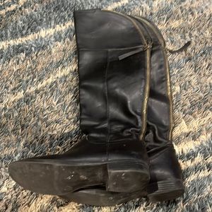 Knee high black boots